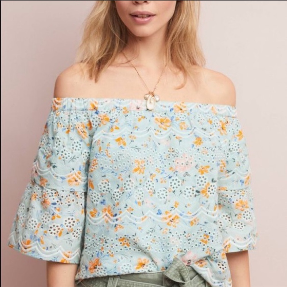 NWT Anthropology LAIA Ashtabula off shoulder top